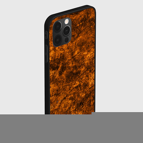 Чехол iPhone 12 Pro Max Абстракция - rusty smoke / 3D-Черный – фото 2