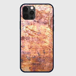 Чехол для iPhone 12 Pro Max Абстракция - old red metal, цвет: 3D-черный