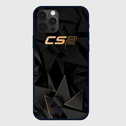 Чехол для iPhone 12 Pro Max Counter Strike 2 golden poly, цвет: 3D-черный