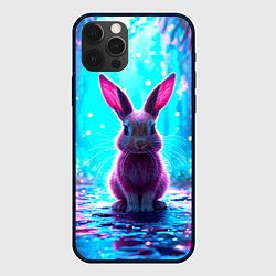 Чехол для iPhone 12 Pro Max Зайчик в сказочном лесу, цвет: 3D-черный
