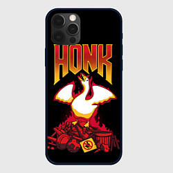 Чехол для iPhone 12 Pro Max Goose - honk, цвет: 3D-черный