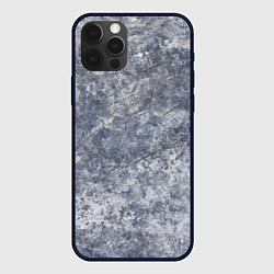 Чехол для iPhone 12 Pro Max Абстракция - gray cold, цвет: 3D-черный