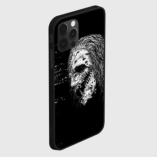 Чехол iPhone 12 Pro Max Слипкнот кори / 3D-Черный – фото 2