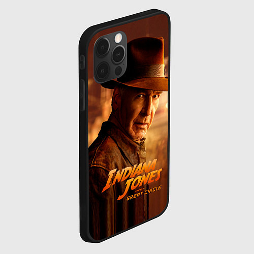 Чехол iPhone 12 Pro Max Indiana Jones and the Great Circle / 3D-Черный – фото 2
