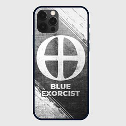 Чехол для iPhone 12 Pro Max Blue Exorcist - grey gradient, цвет: 3D-черный