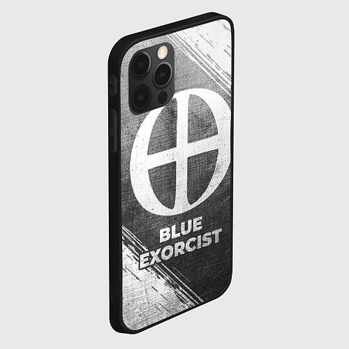 Чехол iPhone 12 Pro Max Blue Exorcist - grey gradient / 3D-Черный – фото 2