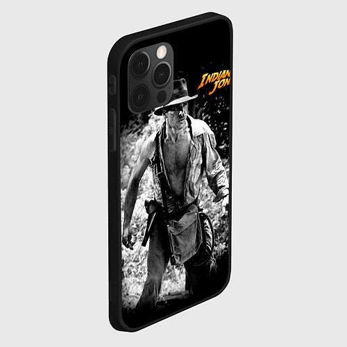 Чехол iPhone 12 Pro Max Indiana Jones / 3D-Черный – фото 2