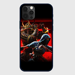Чехол для iPhone 12 Pro Max Assassins Creed Тени, цвет: 3D-черный