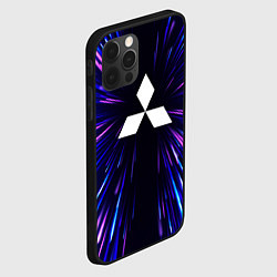 Чехол для iPhone 12 Pro Max Mitsubishi neon energy, цвет: 3D-черный — фото 2