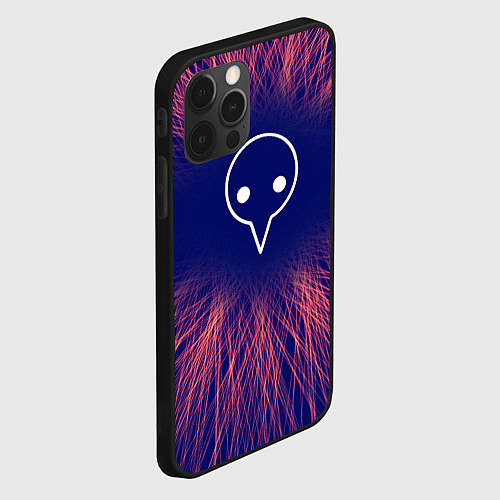 Чехол iPhone 12 Pro Max Evangelion red energy / 3D-Черный – фото 2