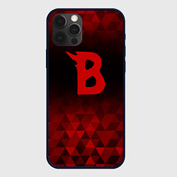 Чехол для iPhone 12 Pro Max Beastars red poly, цвет: 3D-черный