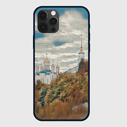 Чехол для iPhone 12 Pro Max Храм на горе, цвет: 3D-черный