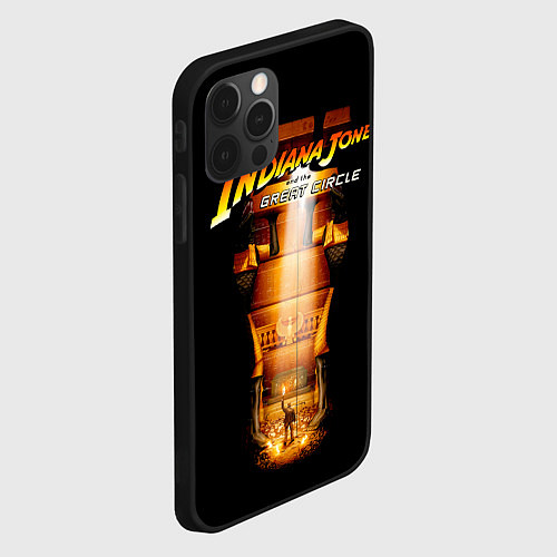 Чехол iPhone 12 Pro Max Indiana Jones and the Great Circle / 3D-Черный – фото 2