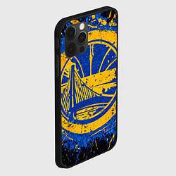 Чехол для iPhone 12 Pro Max Логотип Голден Стэйт Уорриорз, цвет: 3D-черный — фото 2