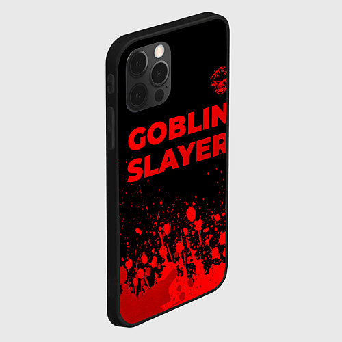 Чехол iPhone 12 Pro Max Goblin Slayer - red gradient посередине / 3D-Черный – фото 2