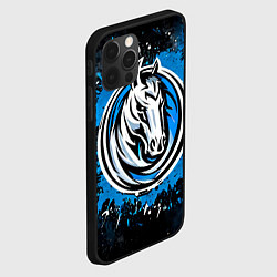 Чехол для iPhone 12 Pro Max Даллас Маверикс лого, цвет: 3D-черный — фото 2