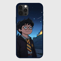 Чехол для iPhone 12 Pro Max Довольный Гарри Поттер, цвет: 3D-черный