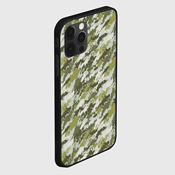 Чехол для iPhone 12 Pro Max Пиксельный камуфляж, цвет: 3D-черный — фото 2