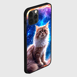 Чехол для iPhone 12 Pro Max Ангорская кошка в космосе, цвет: 3D-черный — фото 2