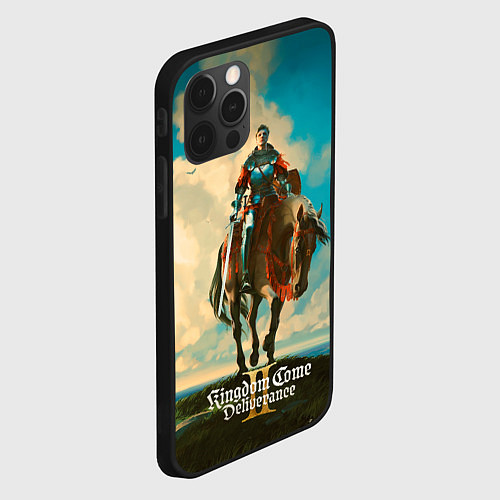 Чехол iPhone 12 Pro Max Идржих на коне Kingdom come deliverence 2 / 3D-Черный – фото 2