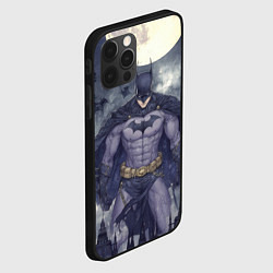 Чехол для iPhone 12 Pro Max Бэтмен и полнолуние, цвет: 3D-черный — фото 2