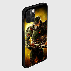 Чехол для iPhone 12 Pro Max Doom guy slayer, цвет: 3D-черный — фото 2