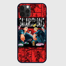 Чехол для iPhone 12 Pro Max Дни сакамото герои, цвет: 3D-черный