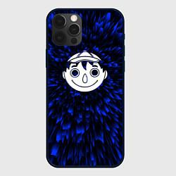 Чехол для iPhone 12 Pro Max Tomodachi Game blue energy, цвет: 3D-черный