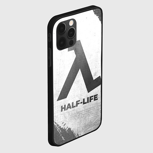 Чехол iPhone 12 Pro Max Half-Life - white gradient / 3D-Черный – фото 2