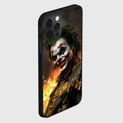 Чехол iPhone 12 Pro Max Джокер в эпичном костюме / 3D-Черный – фото 2