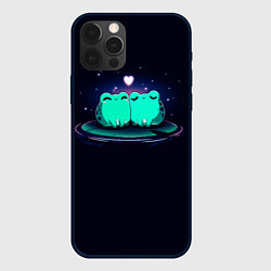 Чехол для iPhone 12 Pro Max Жабья любовь, цвет: 3D-черный