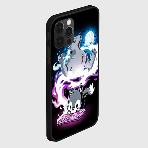Чехол iPhone 12 Pro Max Сказка юного волка / 3D-Черный – фото 2