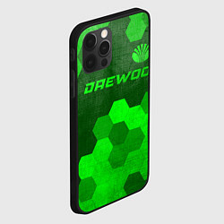 Чехол для iPhone 12 Pro Max Daewoo - green gradient посередине, цвет: 3D-черный — фото 2