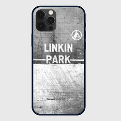 Чехол для iPhone 12 Pro Max Linkin Park 2024 - grey gradient посередине, цвет: 3D-черный