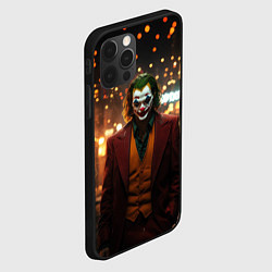 Чехол для iPhone 12 Pro Max Джокер в ночном переулке, цвет: 3D-черный — фото 2