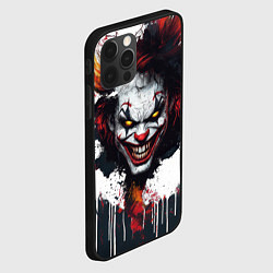 Чехол для iPhone 12 Pro Max Голова Джокера бело-черный стиль, цвет: 3D-черный — фото 2