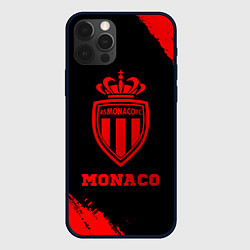Чехол для iPhone 12 Pro Max Monaco - red gradient, цвет: 3D-черный