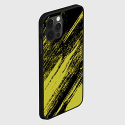 Чехол для iPhone 12 Pro Max The color is black and yellow, цвет: 3D-черный — фото 2