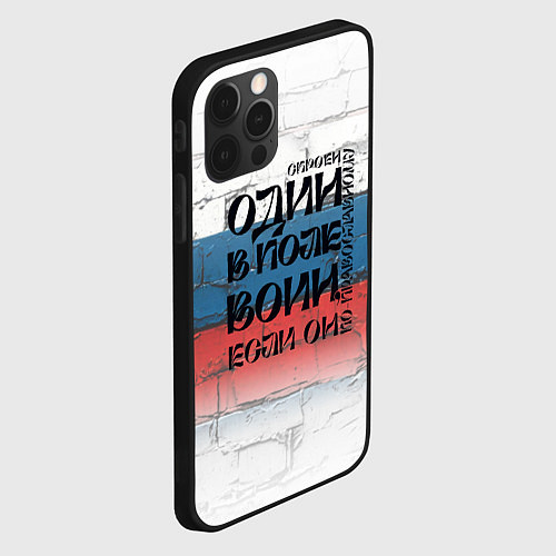 Чехол iPhone 12 Pro Max Воин веры / 3D-Черный – фото 2