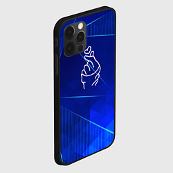 Чехол для iPhone 12 Pro Max K Pop blue poly, цвет: 3D-черный — фото 2