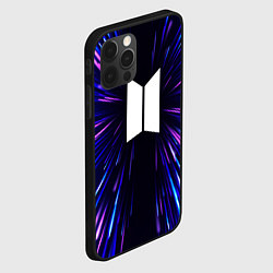 Чехол для iPhone 12 Pro Max BTS neon energy, цвет: 3D-черный — фото 2