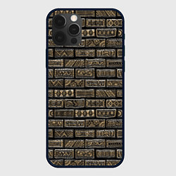 Чехол для iPhone 12 Pro Max Стена из декоративного кирпича, цвет: 3D-черный