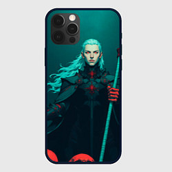 Чехол для iPhone 12 Pro Max Седовласый некромант, цвет: 3D-черный