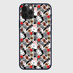 Чехол для iPhone 12 Pro Max Карты и фишки, цвет: 3D-черный