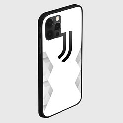 Чехол для iPhone 12 Pro Max Juventus white poly, цвет: 3D-черный — фото 2