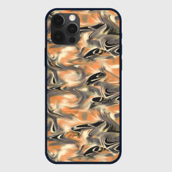 Чехол для iPhone 12 Pro Max Абстракция - закрученный узор, цвет: 3D-черный