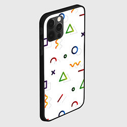 Чехол для iPhone 12 Pro Max Геометрический хаос, цвет: 3D-черный — фото 2