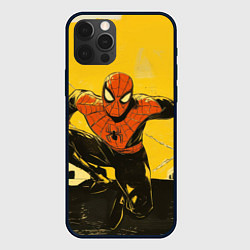 Чехол для iPhone 12 Pro Max Человек - паук, цвет: 3D-черный