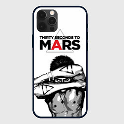 Чехол для iPhone 12 Pro Max 30 Seconds to Mars - poster, цвет: 3D-черный