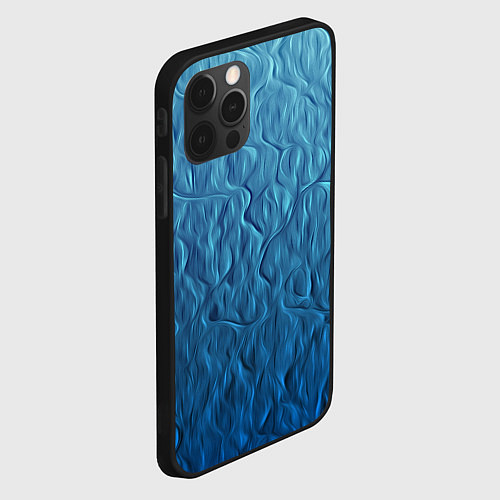 Чехол iPhone 12 Pro Max Волнистый узор / 3D-Черный – фото 2